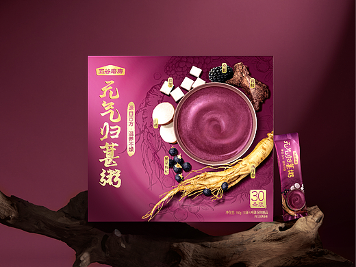 礼盒摄影 | 五谷磨房-元气归葚粥