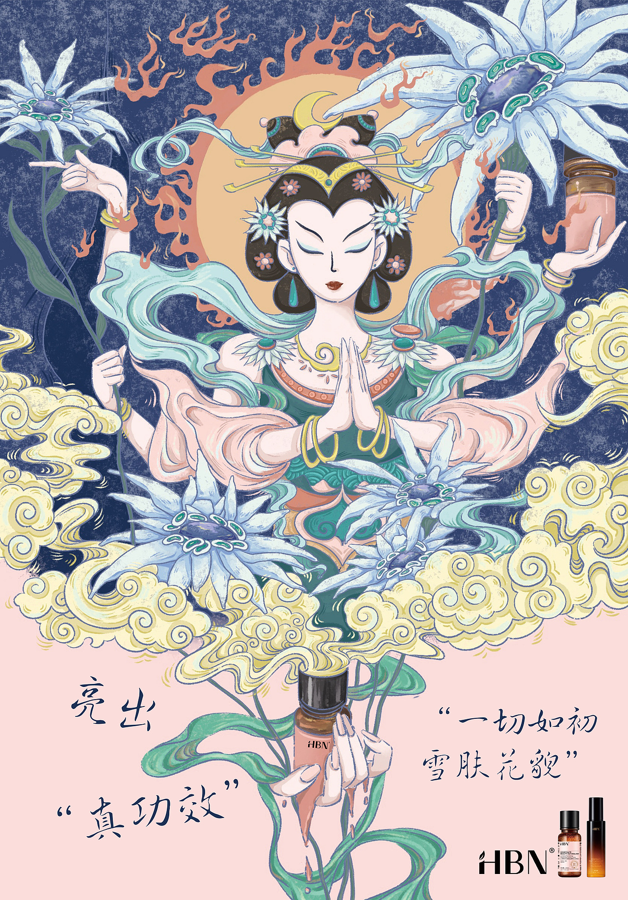 植物中所带有的功效,加入到了产品中