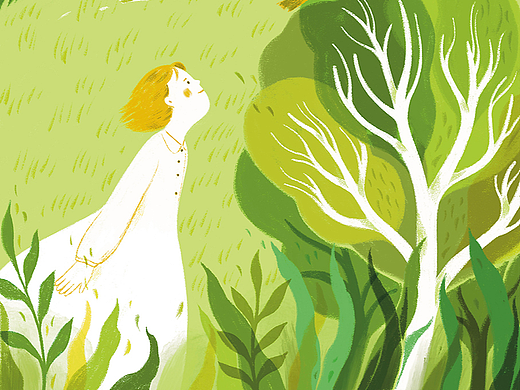 《十月少年文学》封面诗插图-已出版