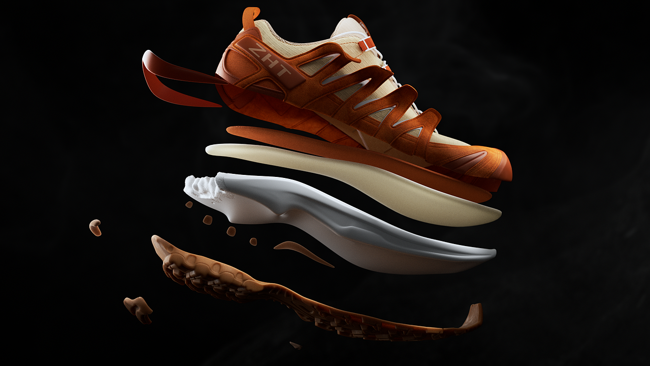 户外鞋 | 三维动画