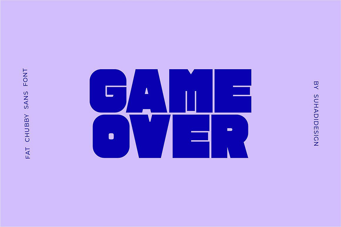 现代潮流粗体大字报广告牌海报封面标题无衬线英文字体