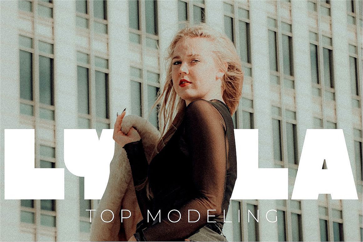 现代潮流粗体大字报广告牌海报封面标题无衬线英文字体