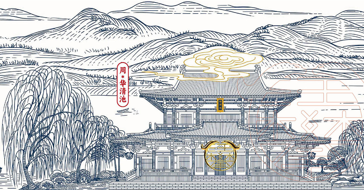 陕西西安全景版画/城市文创插画设计（图ZMzg0MTczODI0） - 商业插画 - 站酷设计师鲲鹏设计插画汪攀原创素材 - 站酷ZCOOL