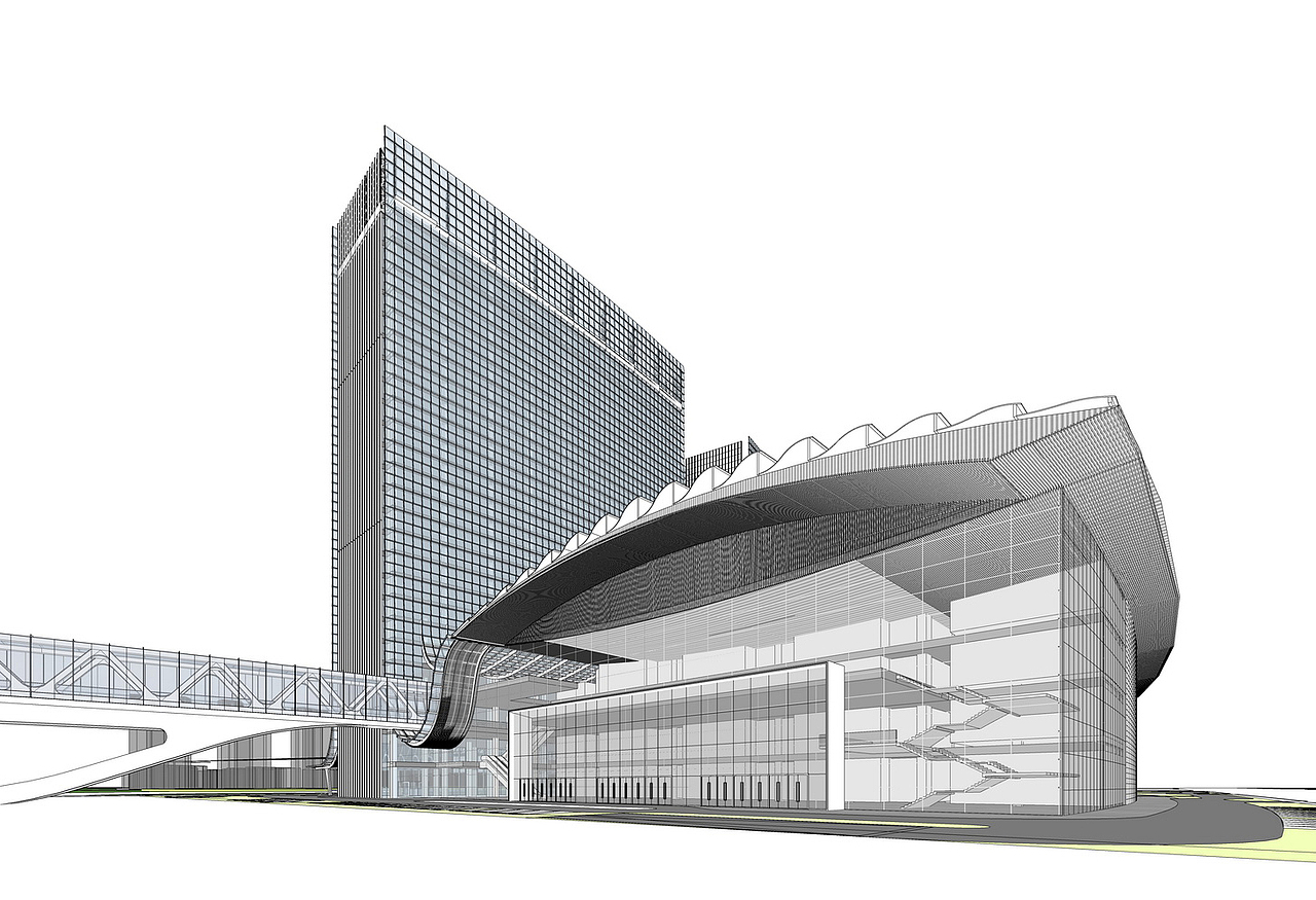南昌绿地国际博览中心SU模型下载