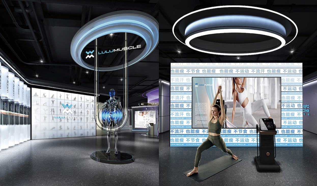 苏州lulumuscle智能健身企业展厅设计施工一体化公司（图ZMzg0MTc4NTky） - 商业空间设计 - 站酷设计师上海班德设计策划原创素材 - 站酷ZCOOL