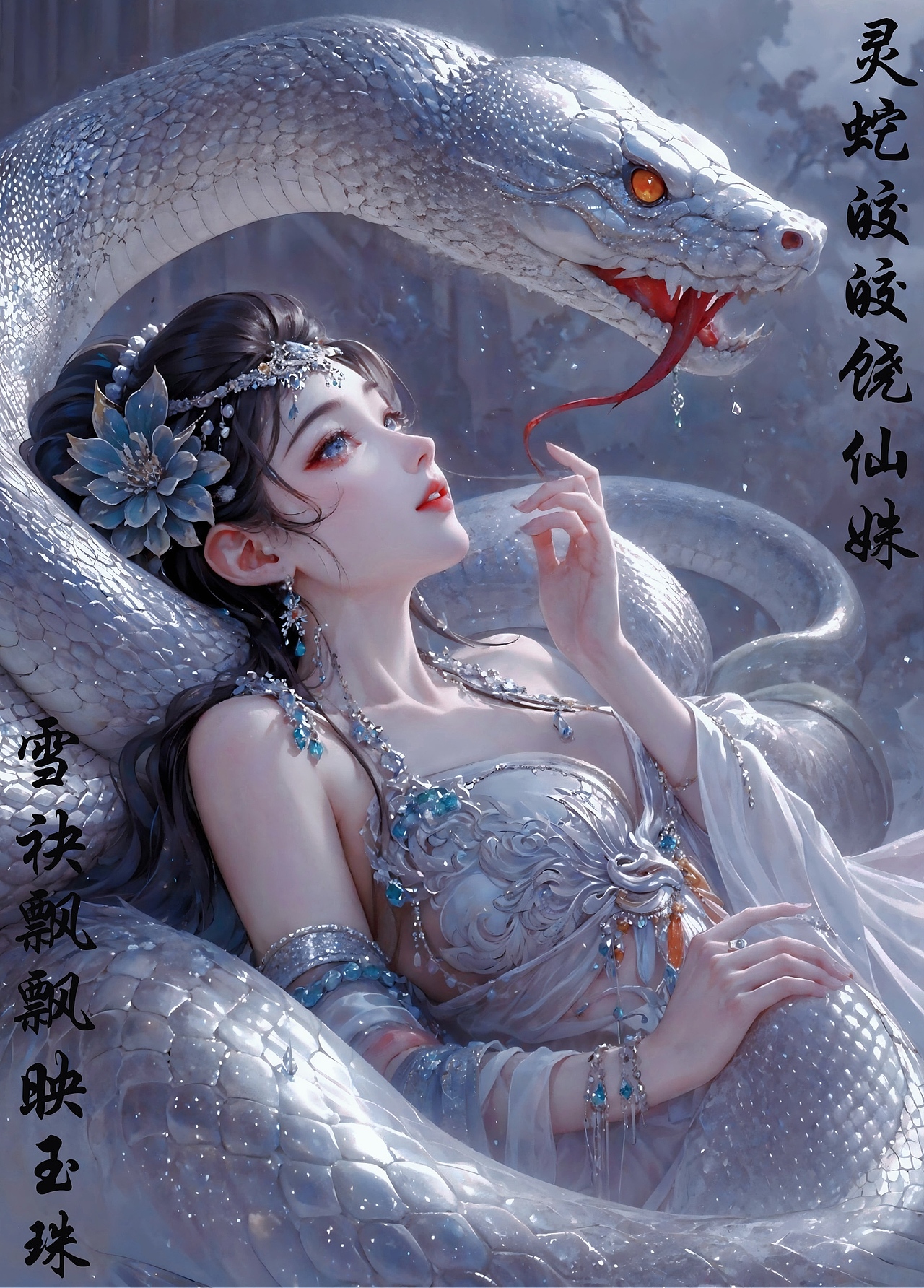 《白蛇情缠：温婉佳人的缱绻蛇缘》