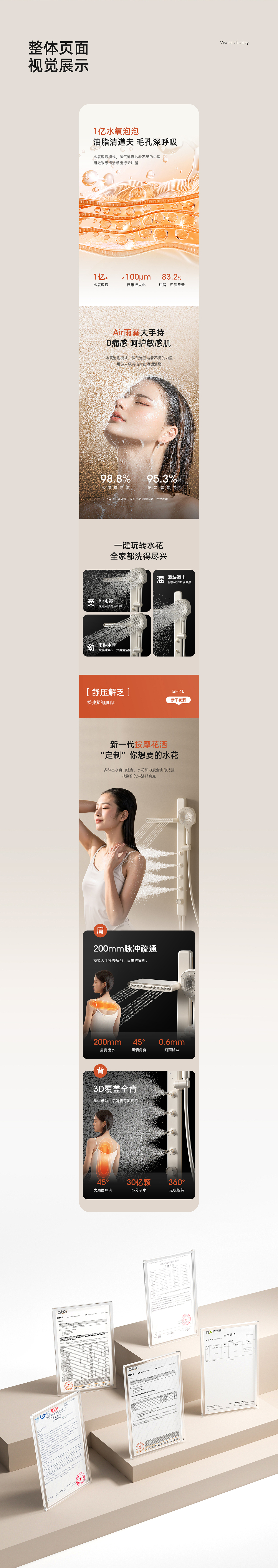 亲子按摩花洒详情页