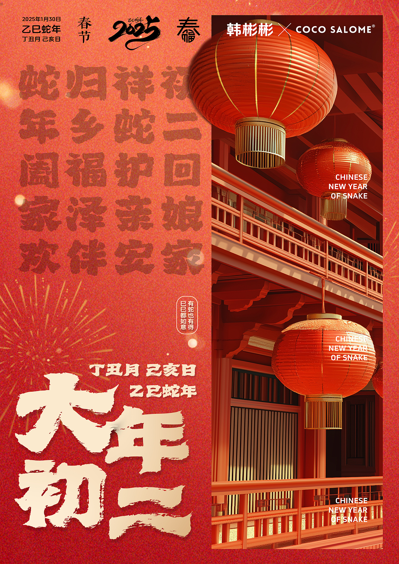 2025 蛇年新春海报