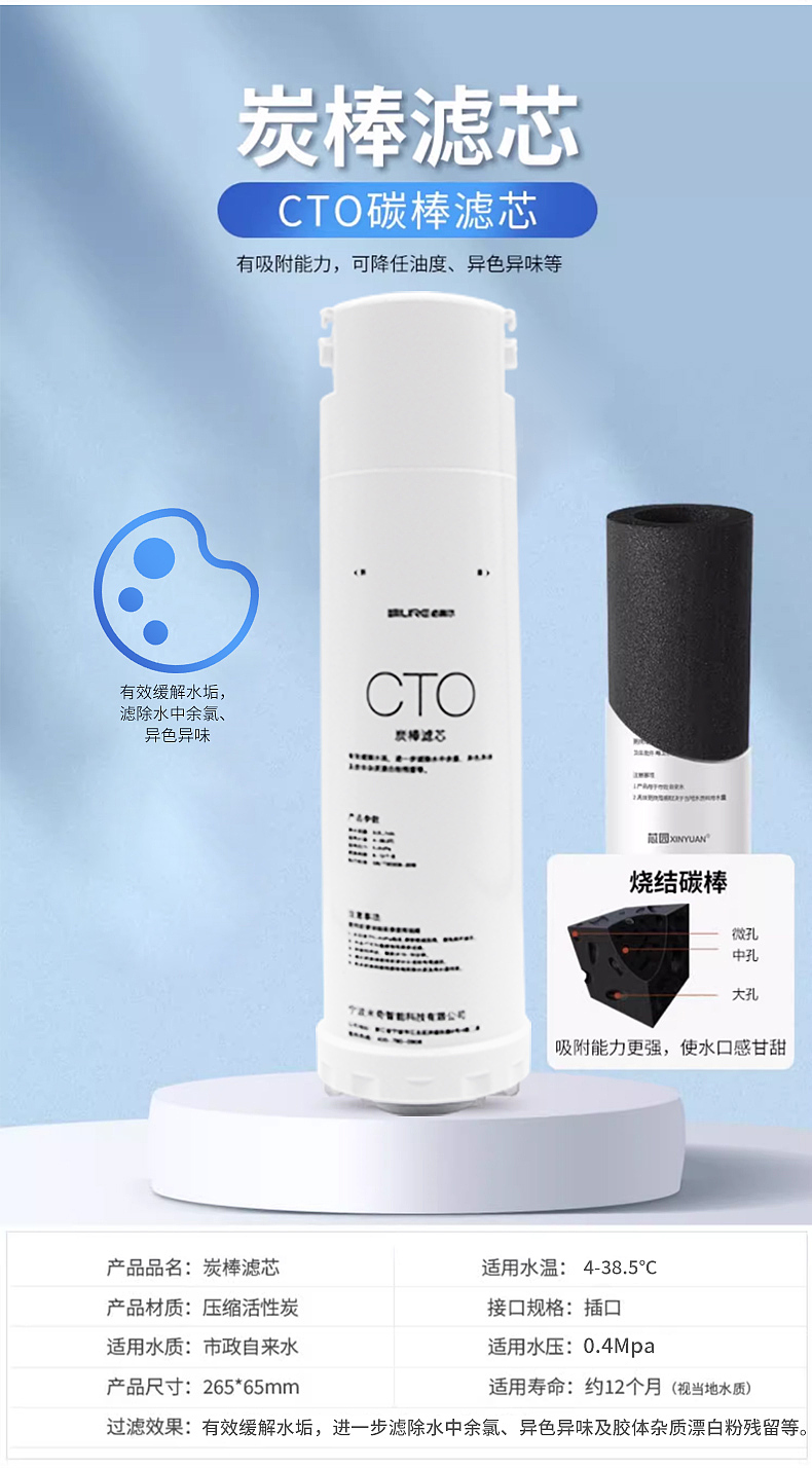 蛇年电商详情-沁园提拉式滤芯