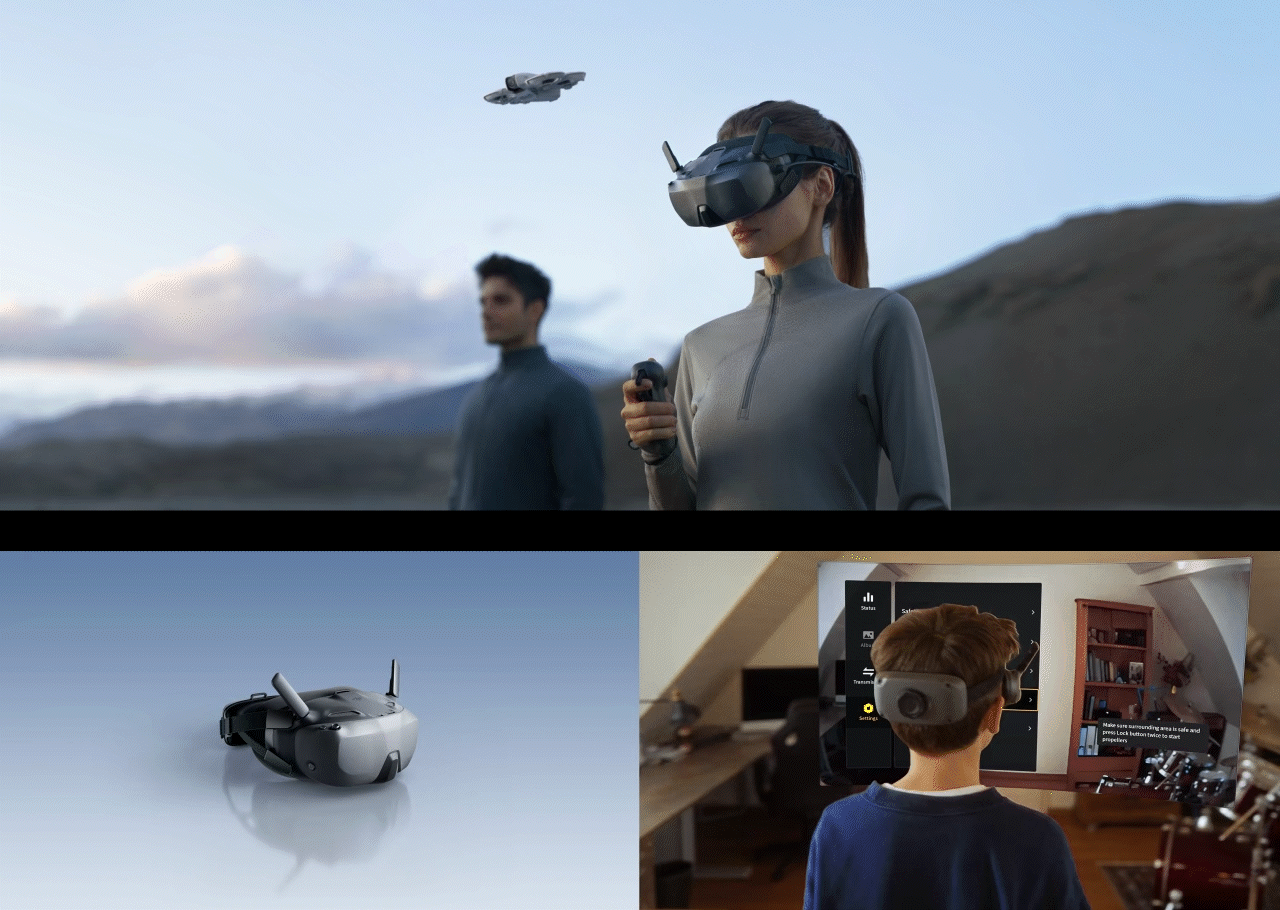 DJI Goggle N3 KV, DJI Goggle UI