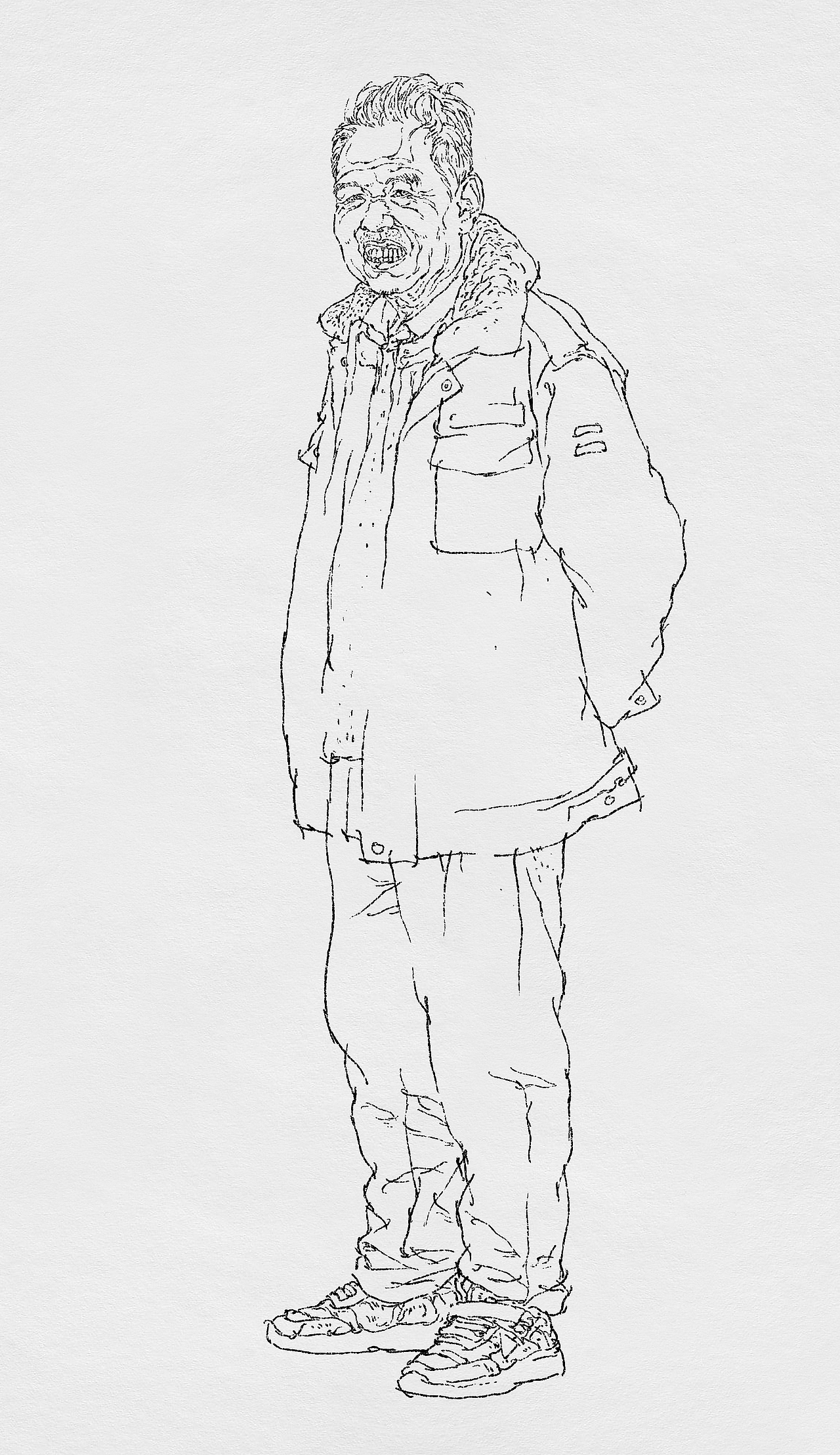 纪保超人物线描（图ZMzg0MjE4ODUy） - 绘画 - 站酷设计师纪保超原创素材 - 站酷ZCOOL