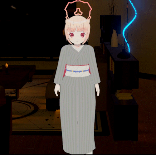 3D VRM虚拟形象,与live2D相同设备可使用 (温泉和香2)