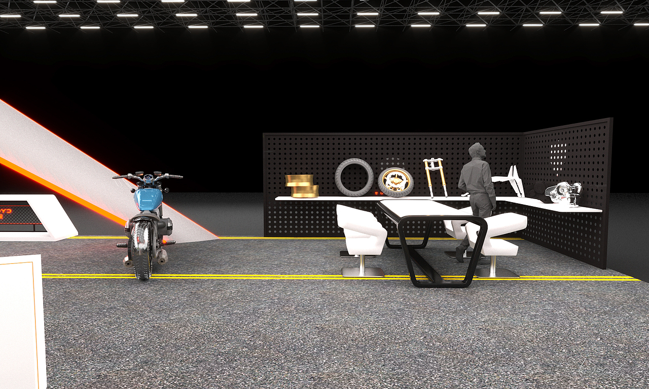 摩托车展台设计