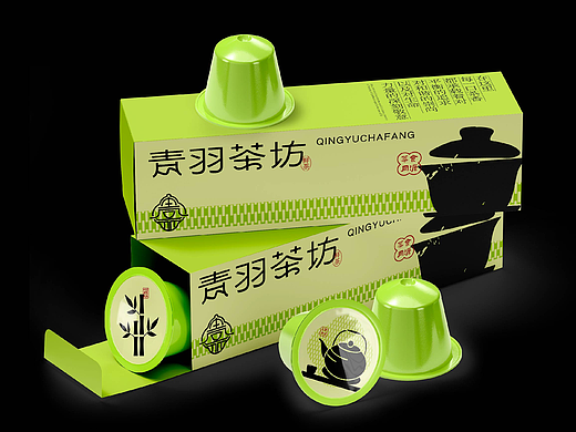 青羽茶坊新中式茶饮品牌设计