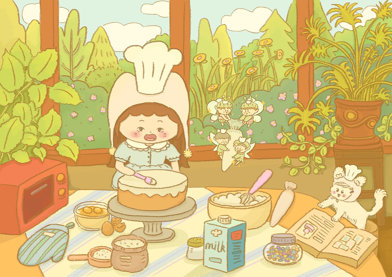 系列插画合集｜秘密花园系列（图ZMzg0MjMyNzAw） - 创作习作 - 站酷设计师蓝蓝天Y原创素材 - 站酷ZCOOL