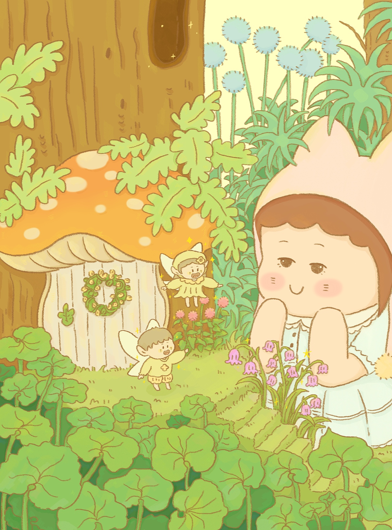 系列插画合集｜秘密花园系列（图ZMzg0MjMyNzA4） - 创作习作 - 站酷设计师蓝蓝天Y原创素材 - 站酷ZCOOL