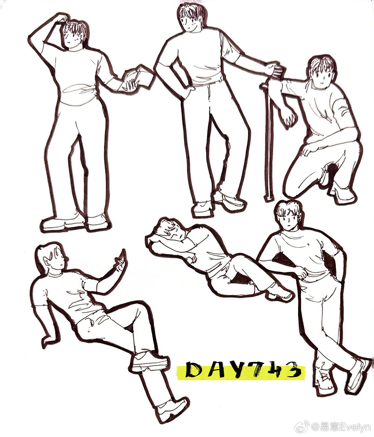 速写60天挑战第13次2024年9月至10月（图ZMzg0MjM1Nzg0） - 创作习作 - 站酷设计师易意Evelyn原创素材 - 站酷ZCOOL