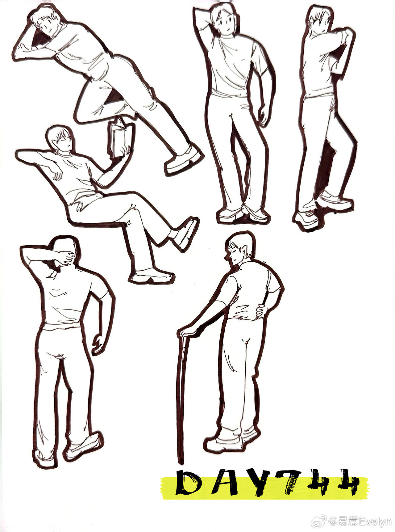 速写60天挑战第13次2024年9月至10月（图ZMzg0MjM1Nzk2） - 创作习作 - 站酷设计师易意Evelyn原创素材 - 站酷ZCOOL