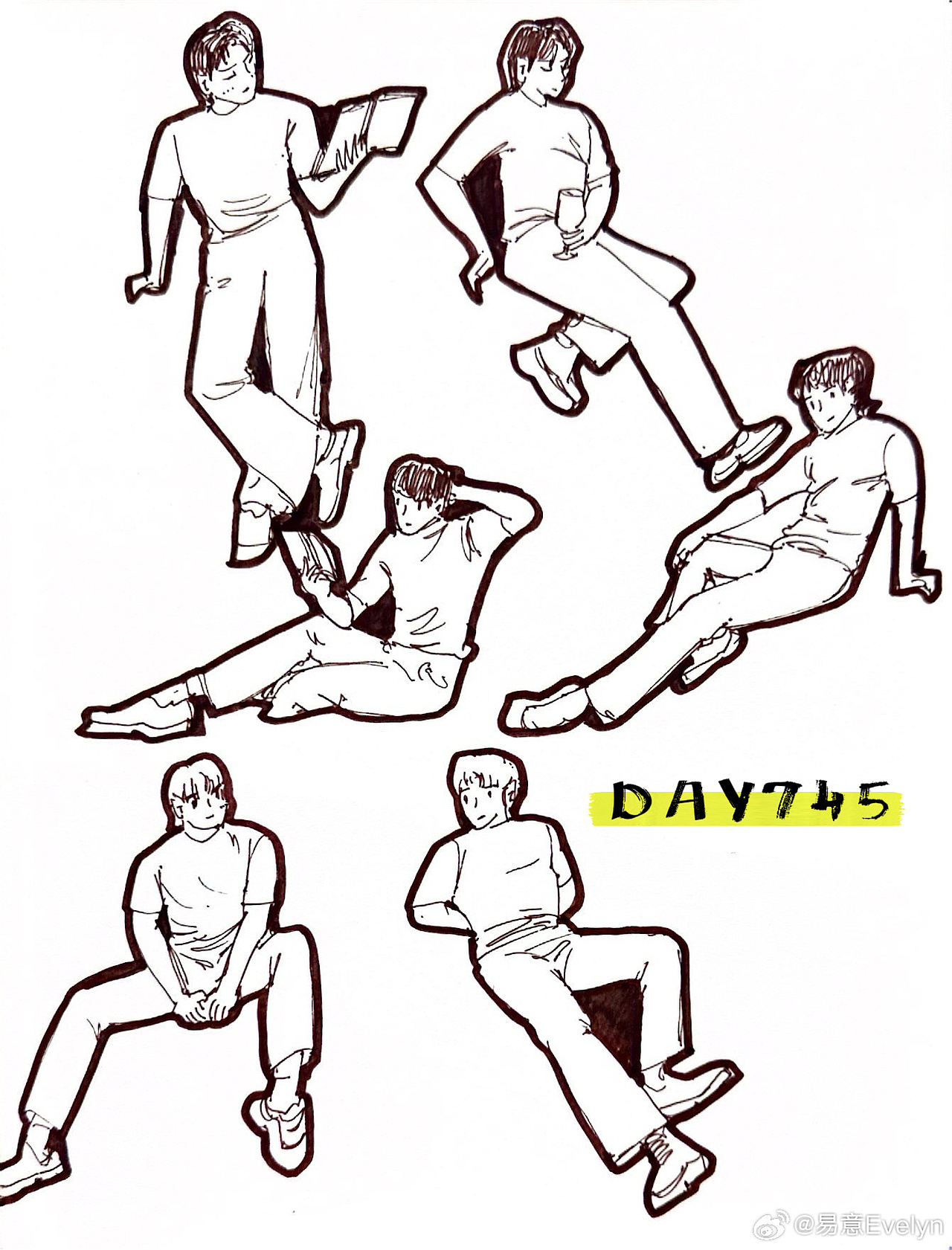 速写60天挑战第13次2024年9月至10月（图ZMzg0MjM1ODAw） - 创作习作 - 站酷设计师易意Evelyn原创素材 - 站酷ZCOOL