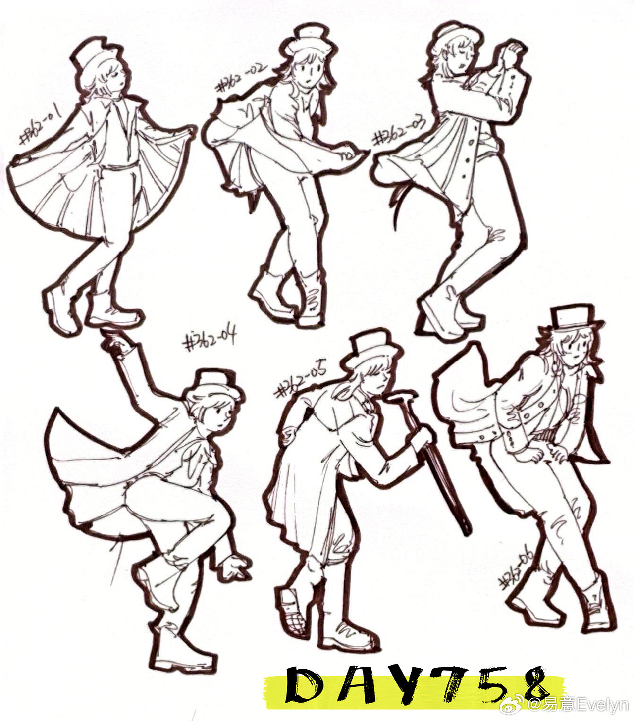 速写60天挑战第13次2024年9月至10月（图ZMzg0MjM1ODUy） - 创作习作 - 站酷设计师易意Evelyn原创素材 - 站酷ZCOOL