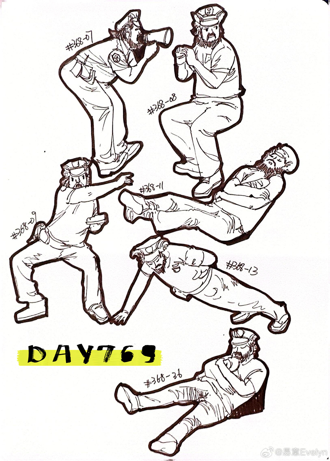速写60天挑战第13次2024年9月至10月（图ZMzg0MjM1ODk2） - 创作习作 - 站酷设计师易意Evelyn原创素材 - 站酷ZCOOL