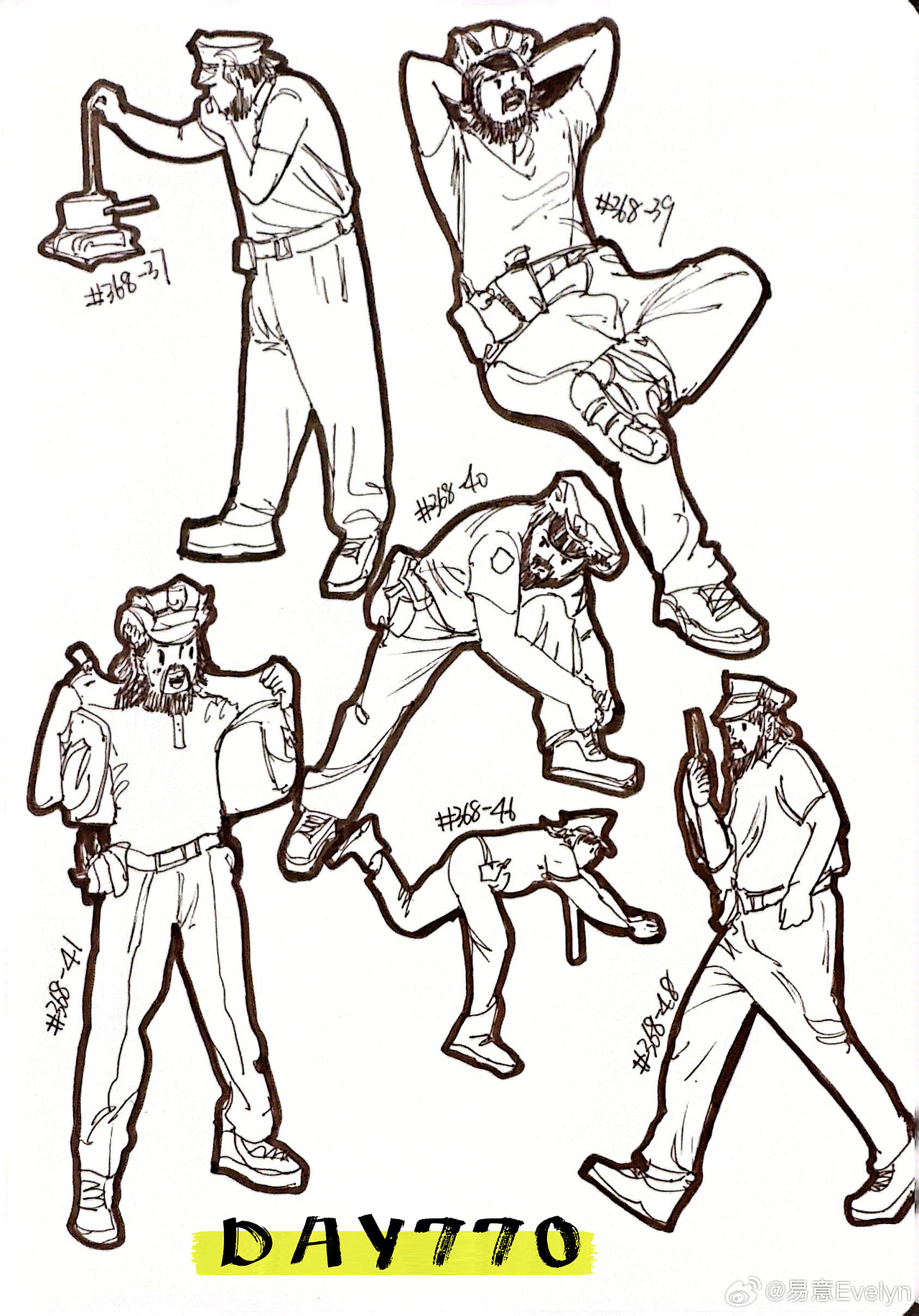 速写60天挑战第13次2024年9月至10月（图ZMzg0MjM1OTAw） - 创作习作 - 站酷设计师易意Evelyn原创素材 - 站酷ZCOOL