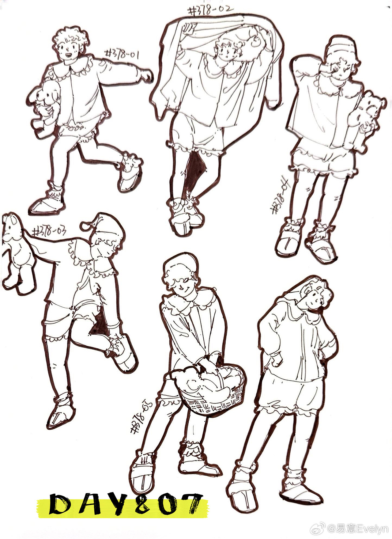 速写60天挑战第14次2024年11月至12月（图ZMzg0MjM2MTIw） - 创作习作 - 站酷设计师易意Evelyn原创素材 - 站酷ZCOOL