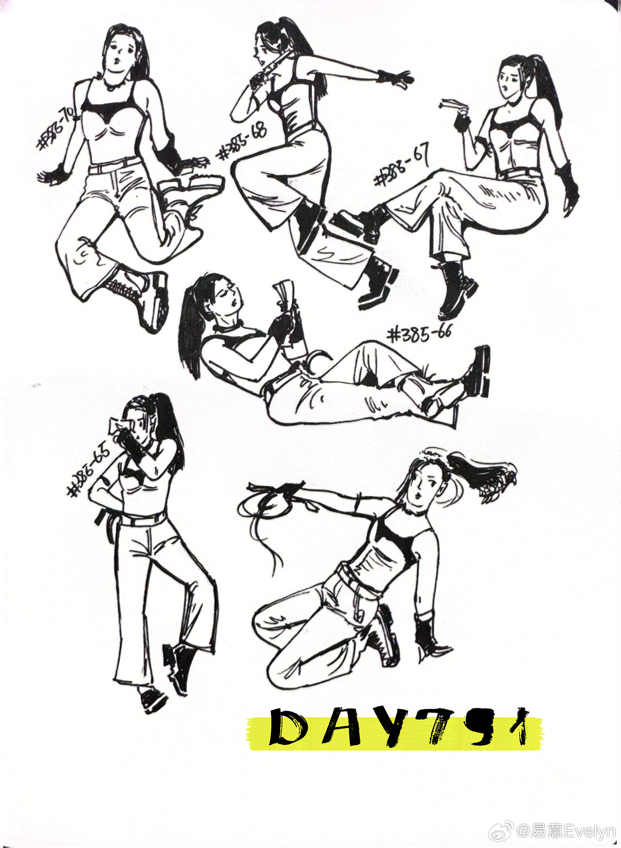 速写60天挑战第14次2024年11月至12月（图ZMzg0MjM2MjE2） - 创作习作 - 站酷设计师易意Evelyn原创素材 - 站酷ZCOOL