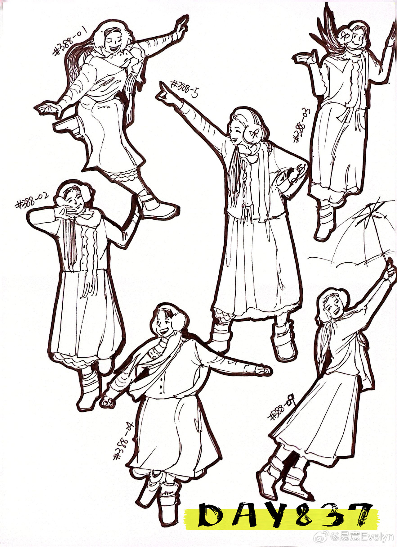 速写60天挑战第14次2024年11月至12月（图ZMzg0MjM2MjUy） - 创作习作 - 站酷设计师易意Evelyn原创素材 - 站酷ZCOOL