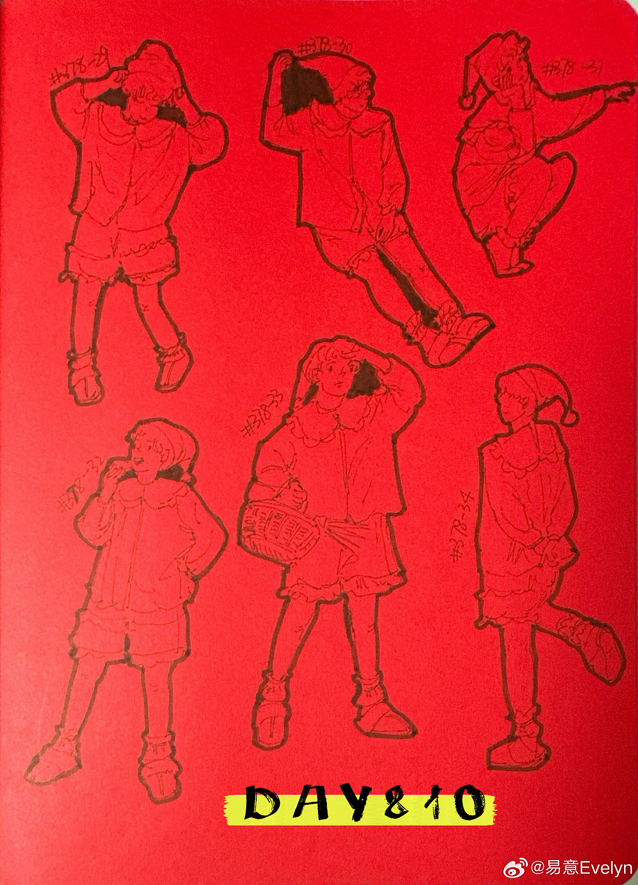 速写60天挑战第14次2024年11月至12月（图ZMzg0MjM2MTMy） - 创作习作 - 站酷设计师易意Evelyn原创素材 - 站酷ZCOOL