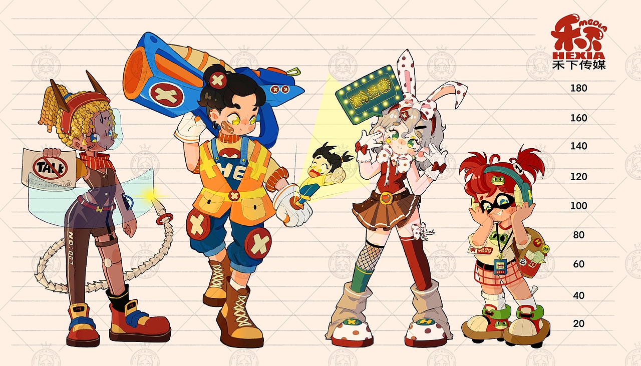 一组角色设计练习