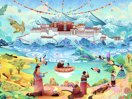 第三极之旅|主KV插画设计