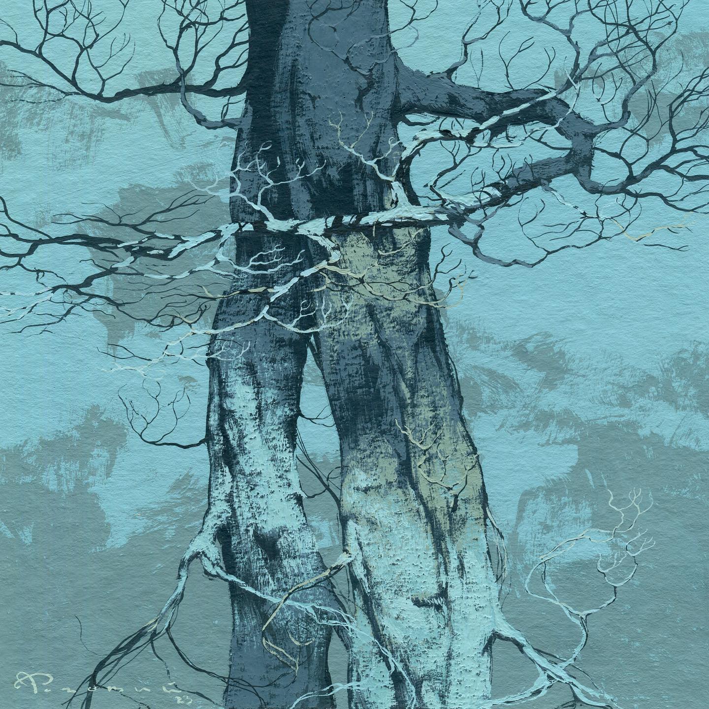 乌克兰画家用树演绎「冬日的极致浪漫」 | 365天的好设计NO.17