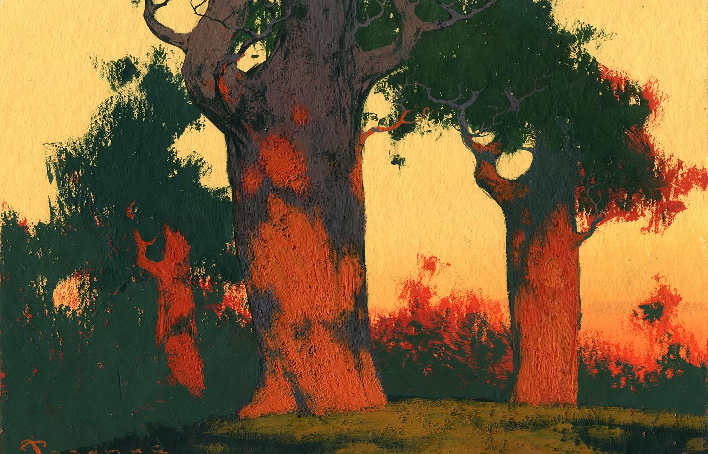 乌克兰画家用树演绎「冬日的极致浪漫」 | 365天的好设计NO.17