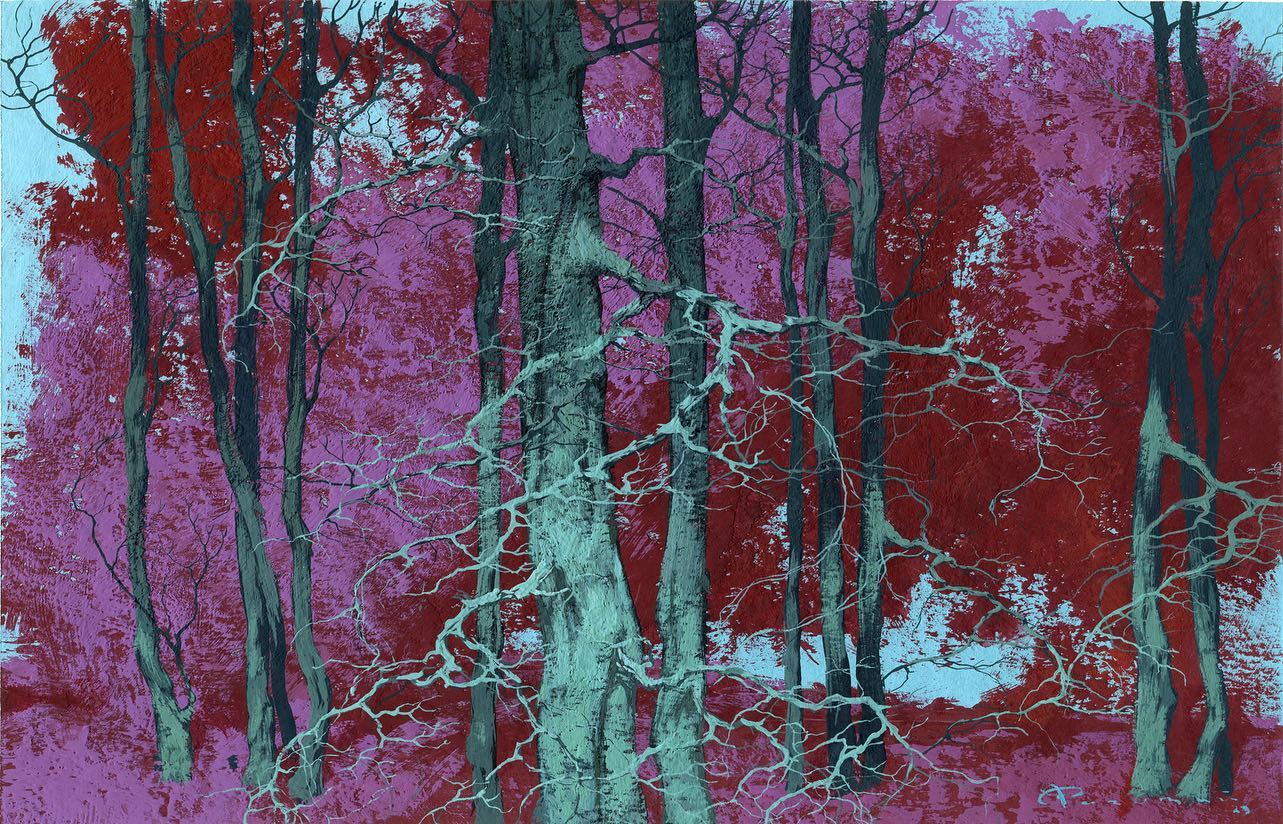 乌克兰画家用树演绎「冬日的极致浪漫」 | 365天的好设计NO.17