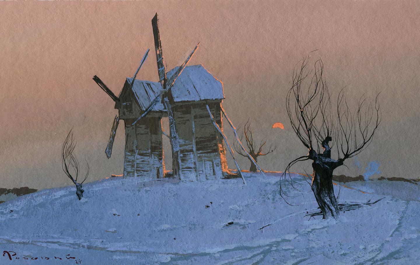 乌克兰画家用树演绎「冬日的极致浪漫」 | 365天的好设计NO.17