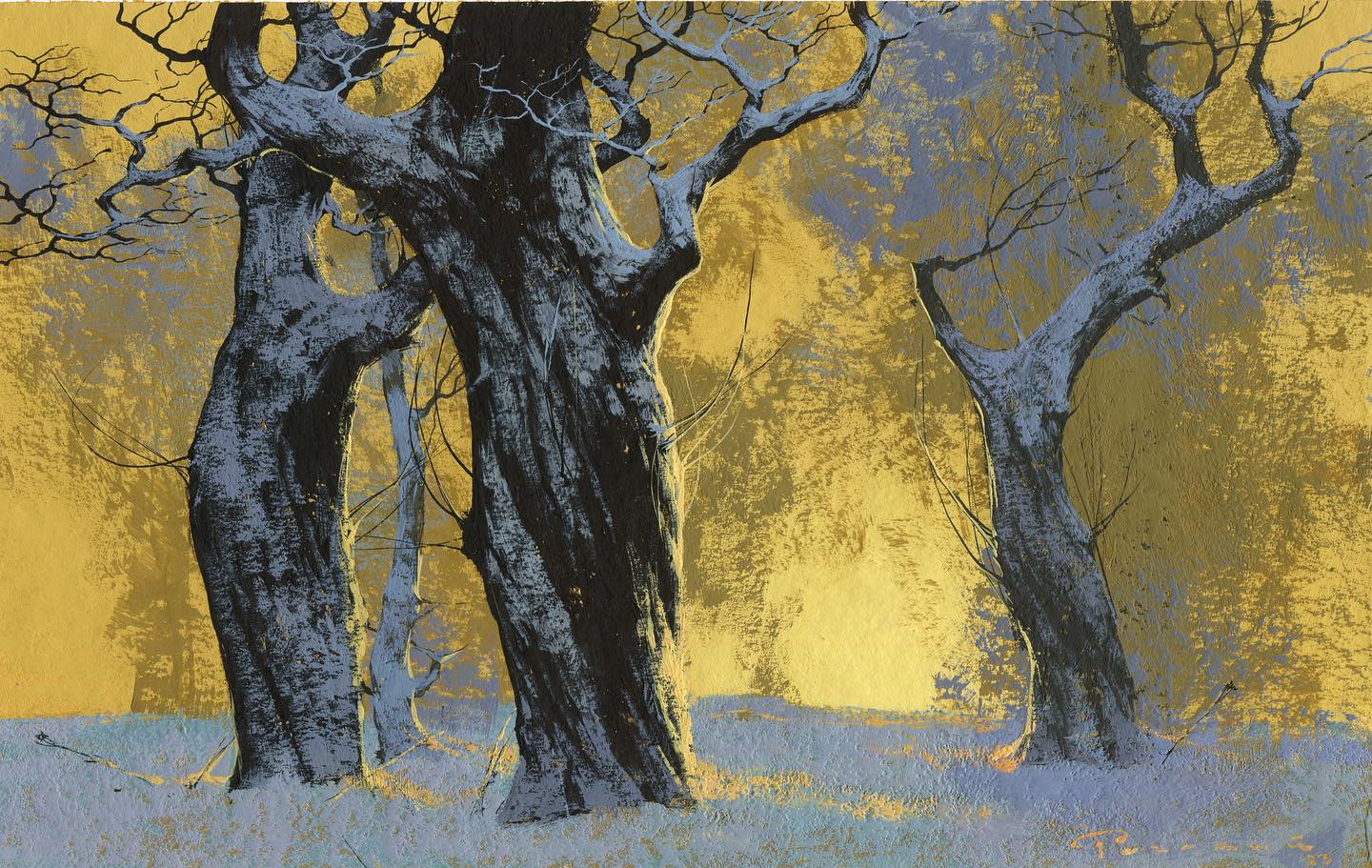 乌克兰画家用树演绎「冬日的极致浪漫」 | 365天的好设计NO.17