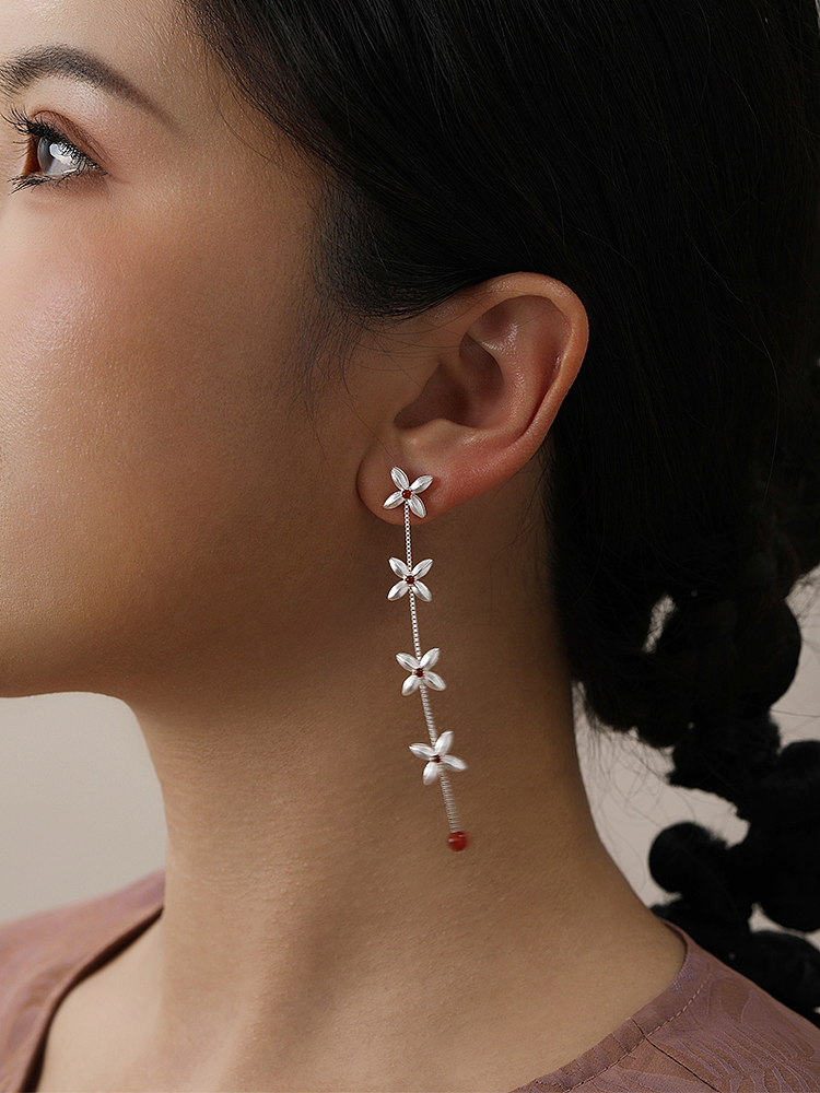 花开财绵 · 连钱纹 | 耳链（图ZMzg0MjU5NzQ0） - 配饰 - 站酷设计师COSTAR原创首饰原创素材 - 站酷ZCOOL