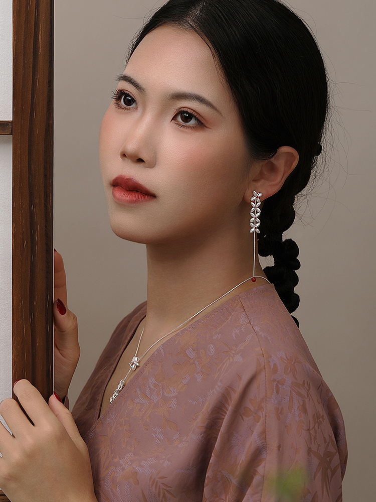 花开财绵 · 连钱纹 | 耳链（图ZMzg0MjU5ODQ4） - 配饰 - 站酷设计师COSTAR原创首饰原创素材 - 站酷ZCOOL