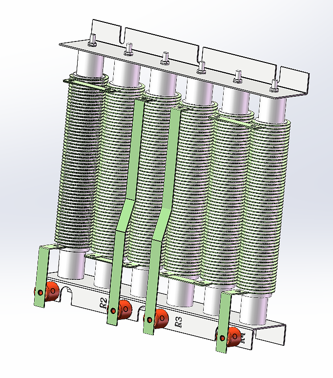 3.3欧5KW制动电阻组合件装配图