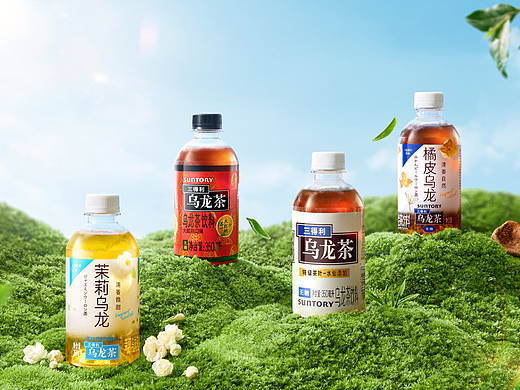 茶饮电商详情拍摄 | 三得利 ✖ INLIGHT光合，乌龙系列