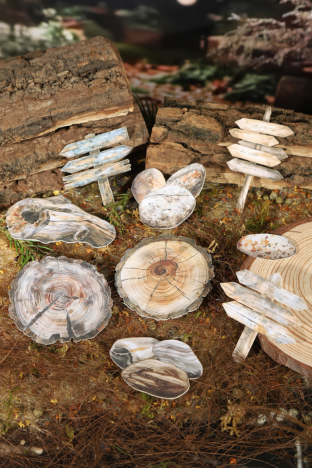 《庭院小物》系列手帐装饰硬卡贴纸（图ZMzg0MjY0MDQw） - 产品摄影 - 站酷设计师CORNokami原创素材 - 站酷ZCOOL