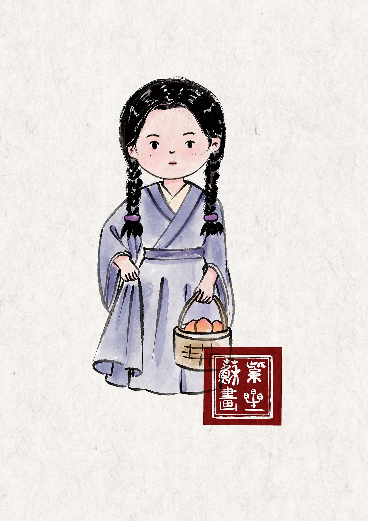 水墨人物Q版（圖ZMzg0MjgwMTY4） - 兒童插畫 - 站酷設(shè)計師蘇紫星是個大胖子原創(chuàng)素材 - 站酷ZCOOL