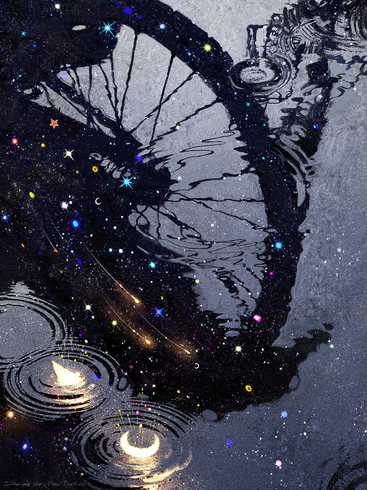 2025作品合集｜《宇宙随笔》（图ZMzg0MjgwNDQ4） - 艺术插画 - 站酷设计师肥猫加天使原创素材 - 站酷ZCOOL