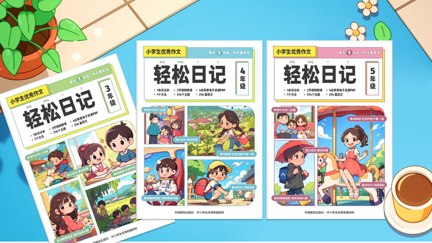 《小学生优秀作文》插图&版面设计 mj附送咒语（图ZMTUwMTUxOTY=） - 书籍 - 站酷设计师一大碗炸酱面原创素材 - 站酷ZCOOL