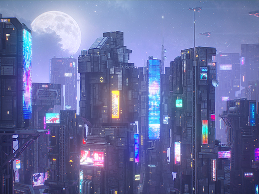 赛博朋克 科幻 未来世界 科幻城市 建筑模型 VOL 3