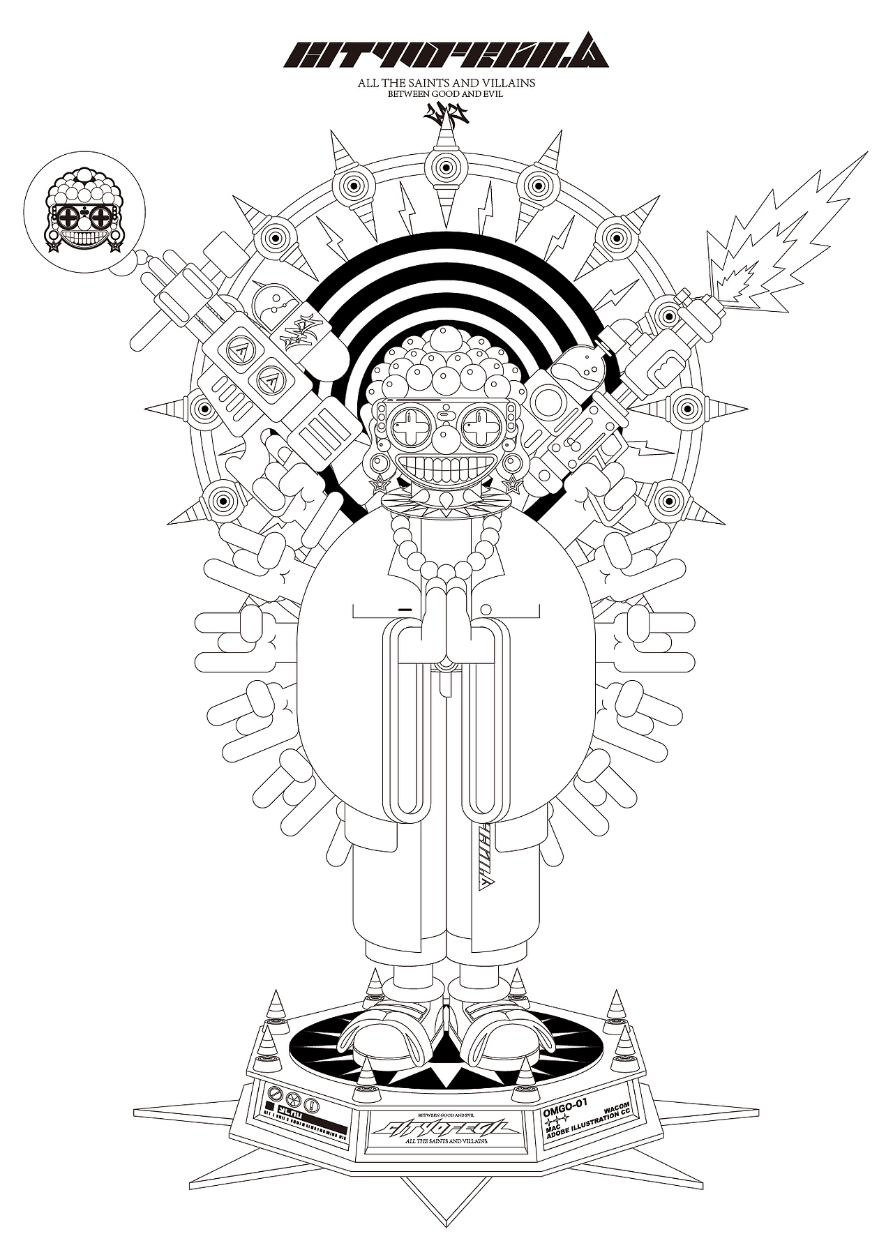 CITYOFEVIL —— FO（图ZMzg0MjkyNzM2） - 新锐潮流插画 - 站酷设计师LAU丶一乂刂原创素材 - 站酷ZCOOL
