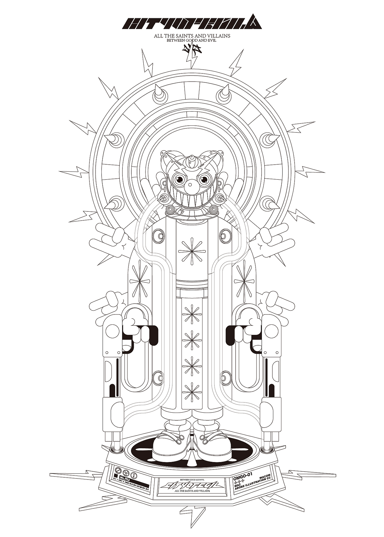 CITYOFEVIL —— FO（图ZMzg0MjkyNzU2） - 新锐潮流插画 - 站酷设计师LAU丶一乂刂原创素材 - 站酷ZCOOL