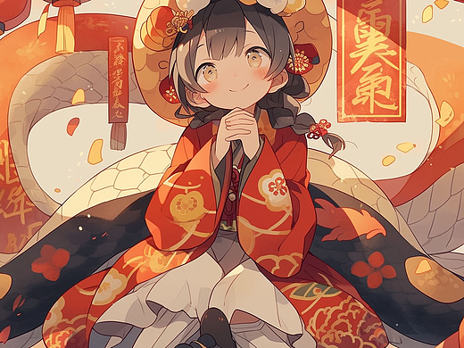 蛇宝来咯！AIGC新春包情包！！（个人主页-ZNzEyNjk0NzY=） - IP形象 - 站酷设计师野山村夫原创素材 - 站酷ZCOOL