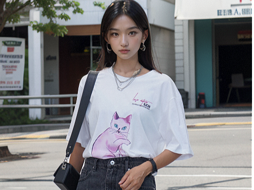 佐案自研款-趣味女装T恤